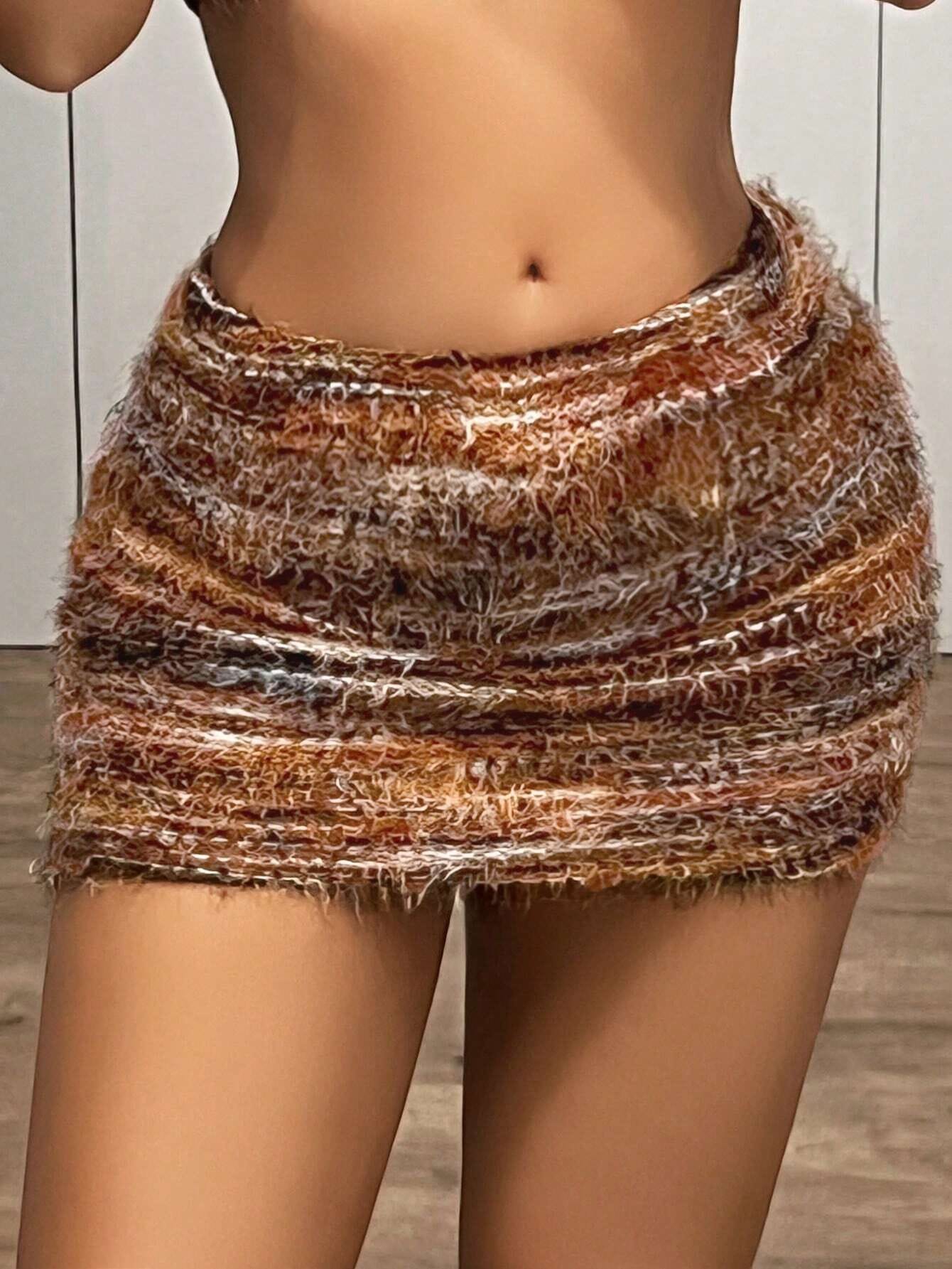 ICON Jupe mini moulant ajustée sexy de style rétro américain Maillard